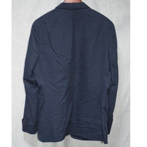 Banana Republic Modern Slim Fit Navy Blazer 42R Cotton Blend NWT - Picture 4 of 4